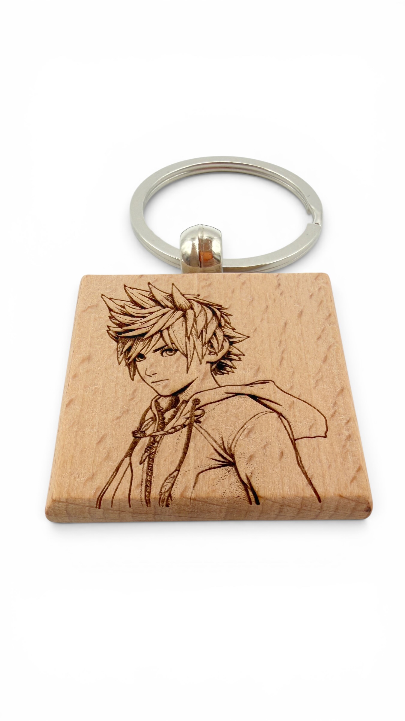 Roxas Kingdom Hearts - Portachiavi in legno inciso 