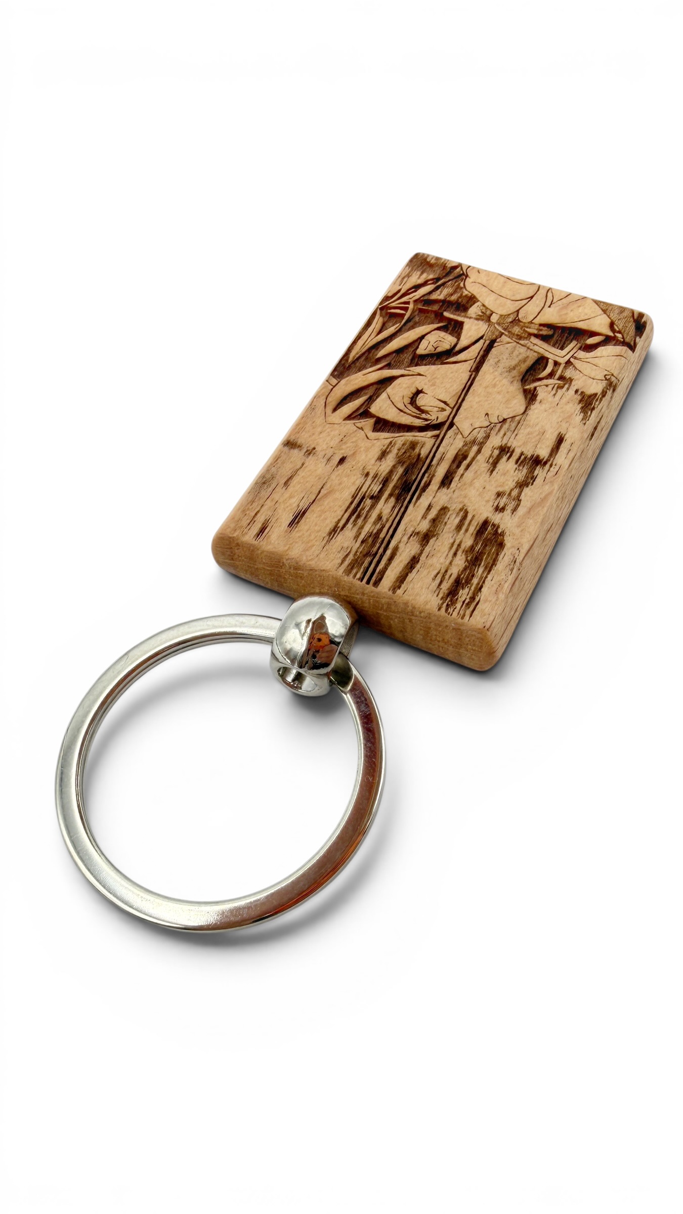Shinobu Demon Slayer - Portachiavi in legno inciso 