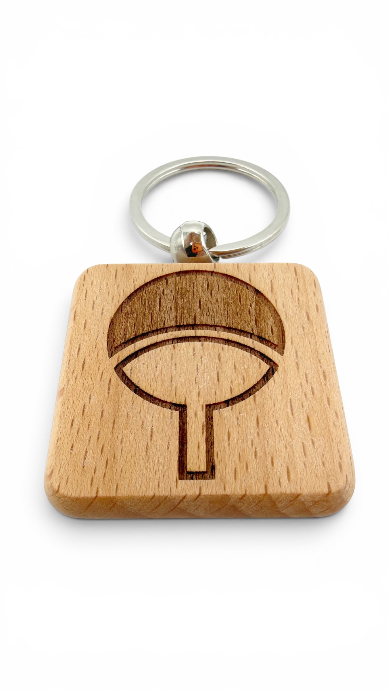 Clan Uchiha Naruto - Portachiavi in legno inciso 