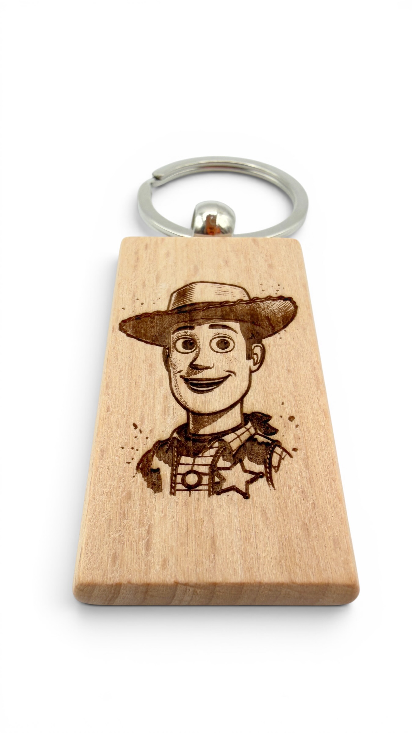 Woody Toy Story - Portachiavi in legno inciso 