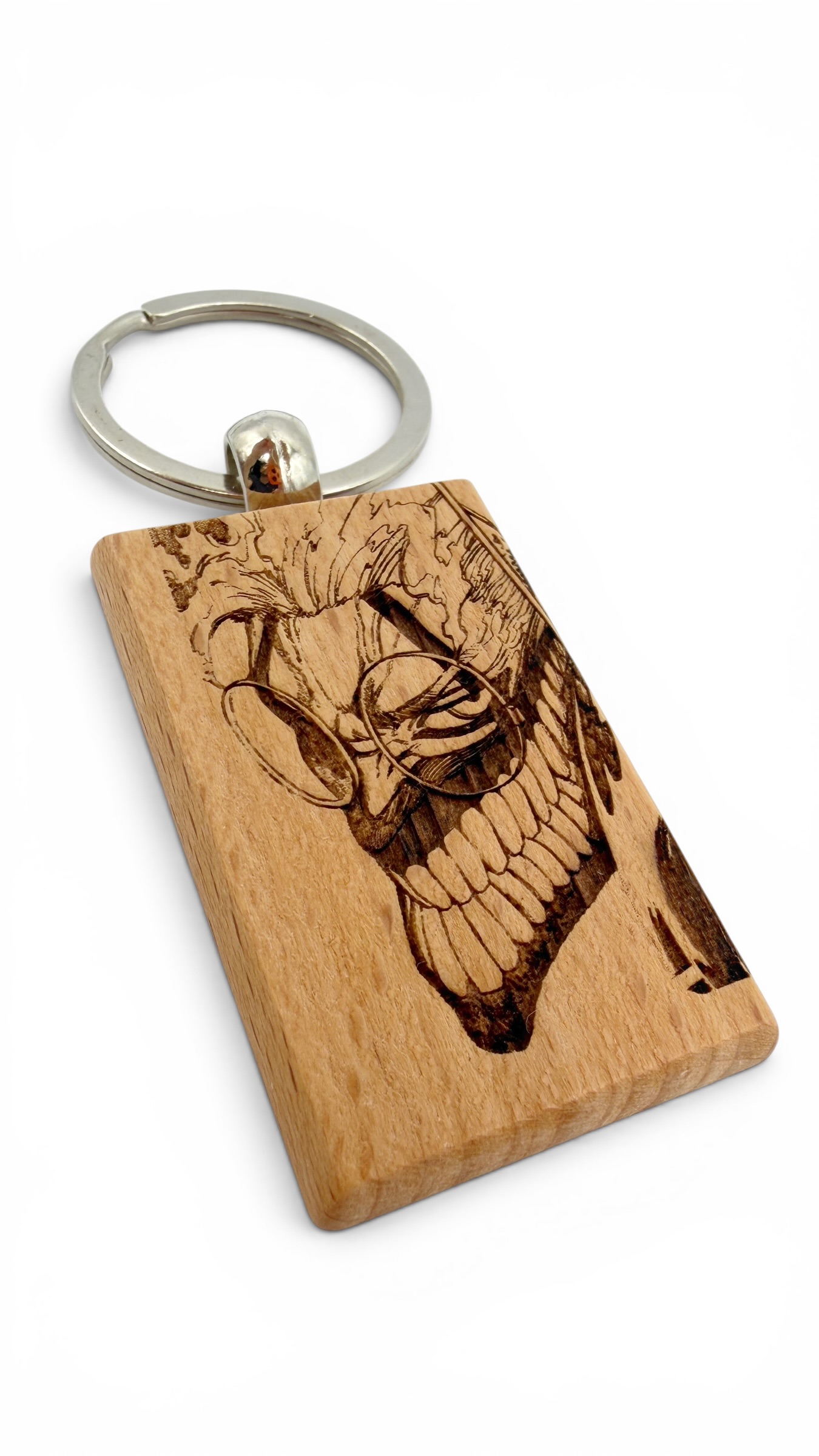 Takakura Dandadan - Portachiavi in legno inciso 