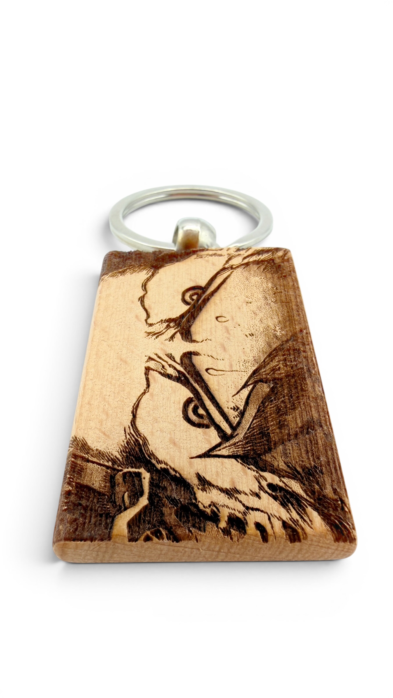 Deku Occhi My hero accademia - Portachiavi in legno inciso 