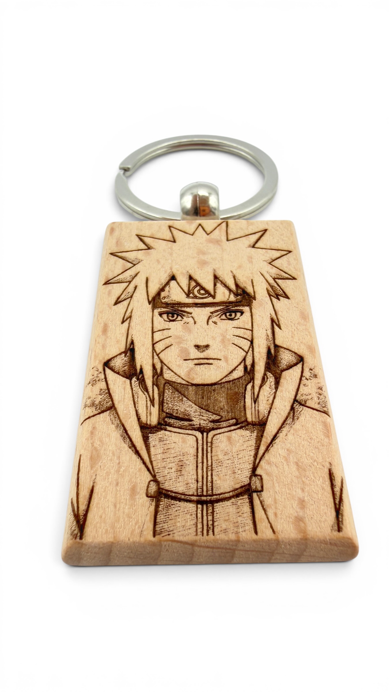 Minato Naruto - Portachiavi in legno inciso 
