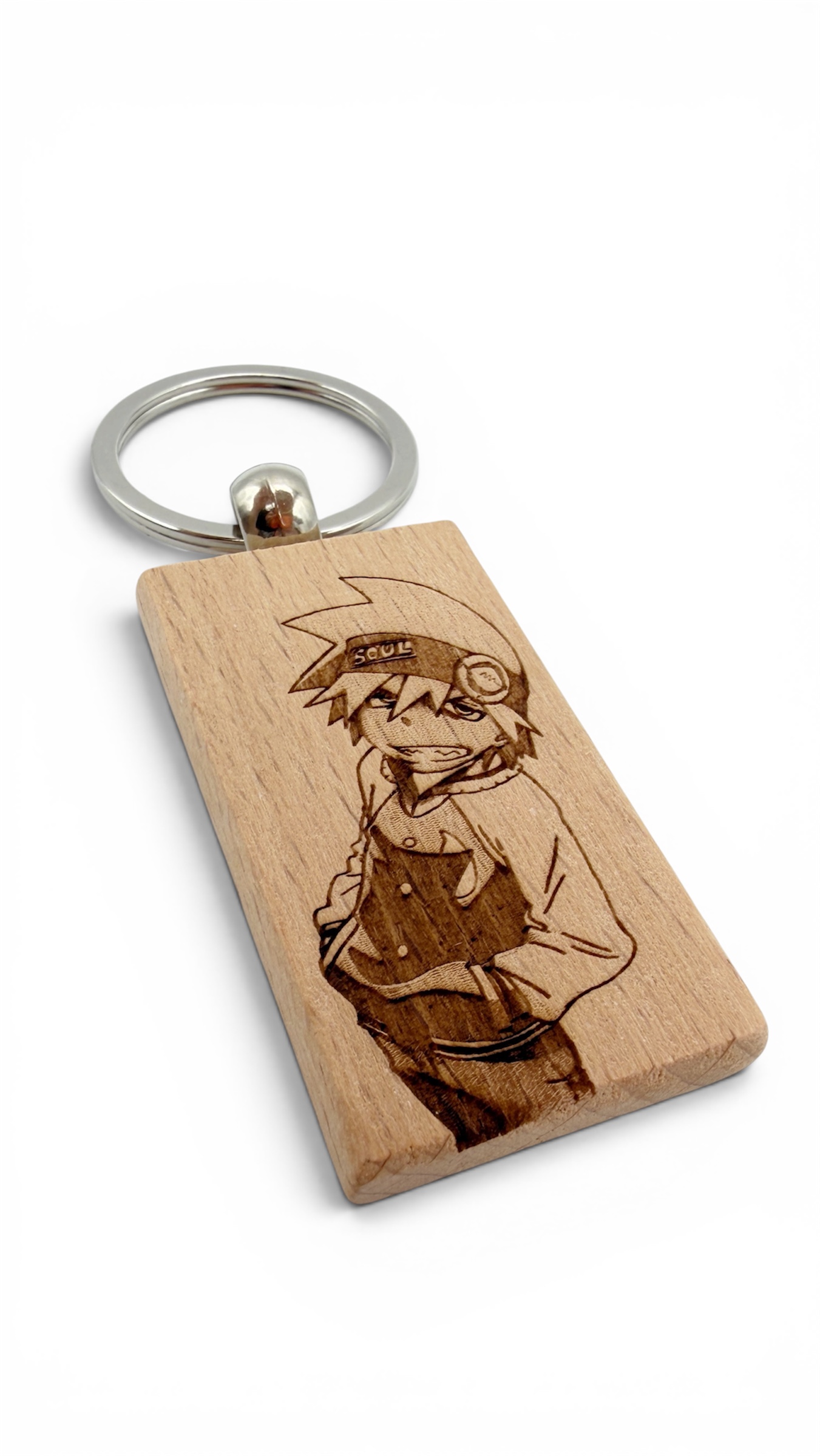 Evans Soul Eater - Portachiavi in legno inciso 