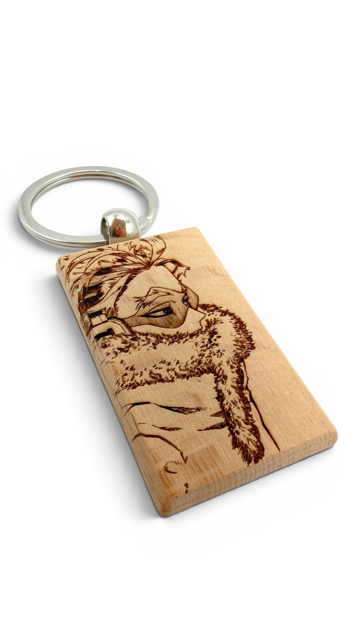 Hawks My hero accademia - Portachiavi in legno inciso 