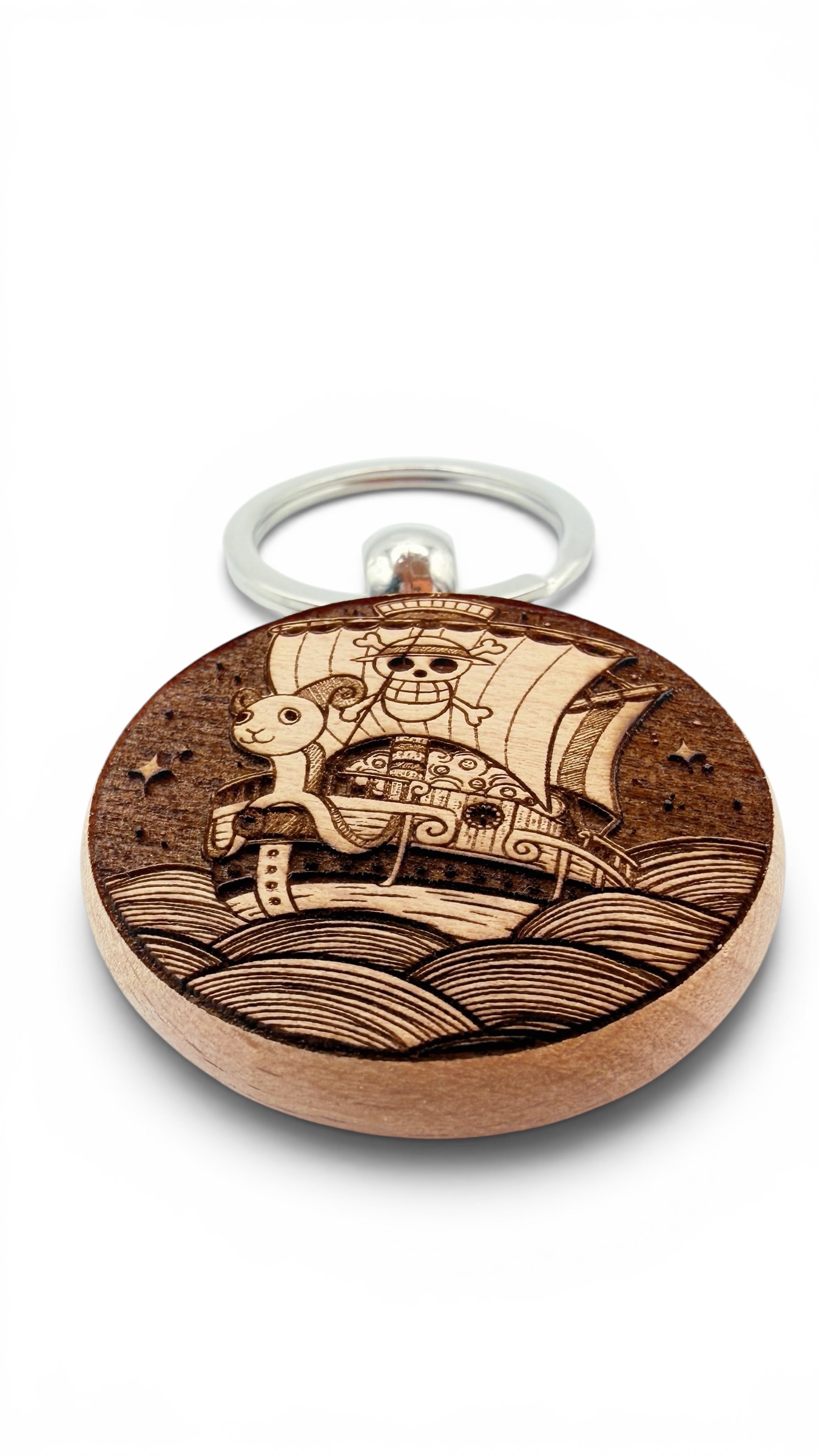 Going Merry One Piece - Portachiavi in legno inciso 
