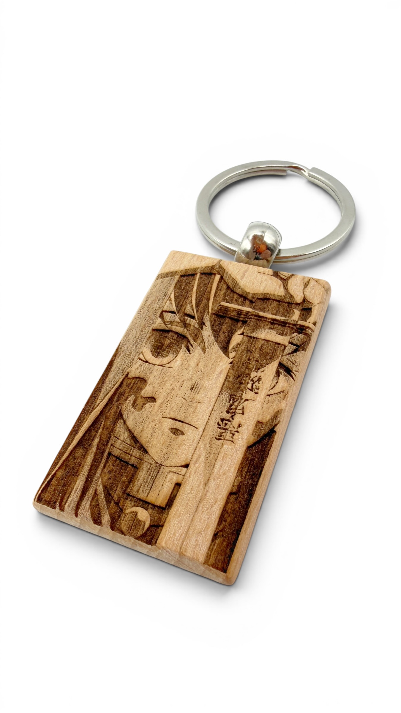 Muichiro Demon Slayer - Portachiavi in legno inciso 