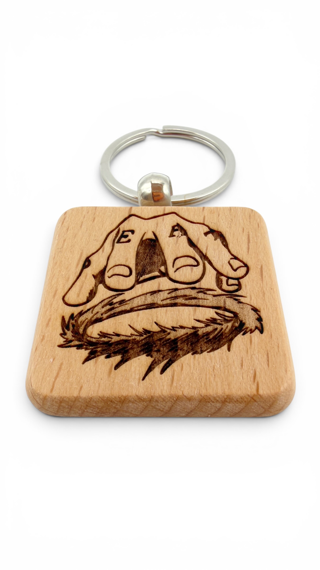 Law Room One Piece - Portachiavi in legno inciso 