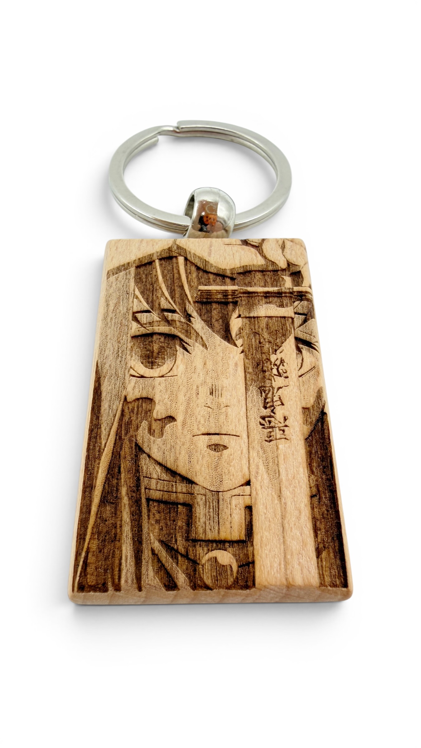 Muichiro Demon Slayer - Portachiavi in legno inciso 