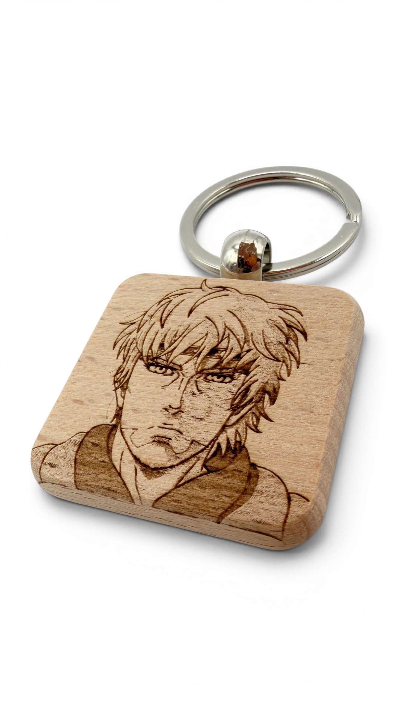 Canute Vinland Saga - Portachiavi in legno inciso 