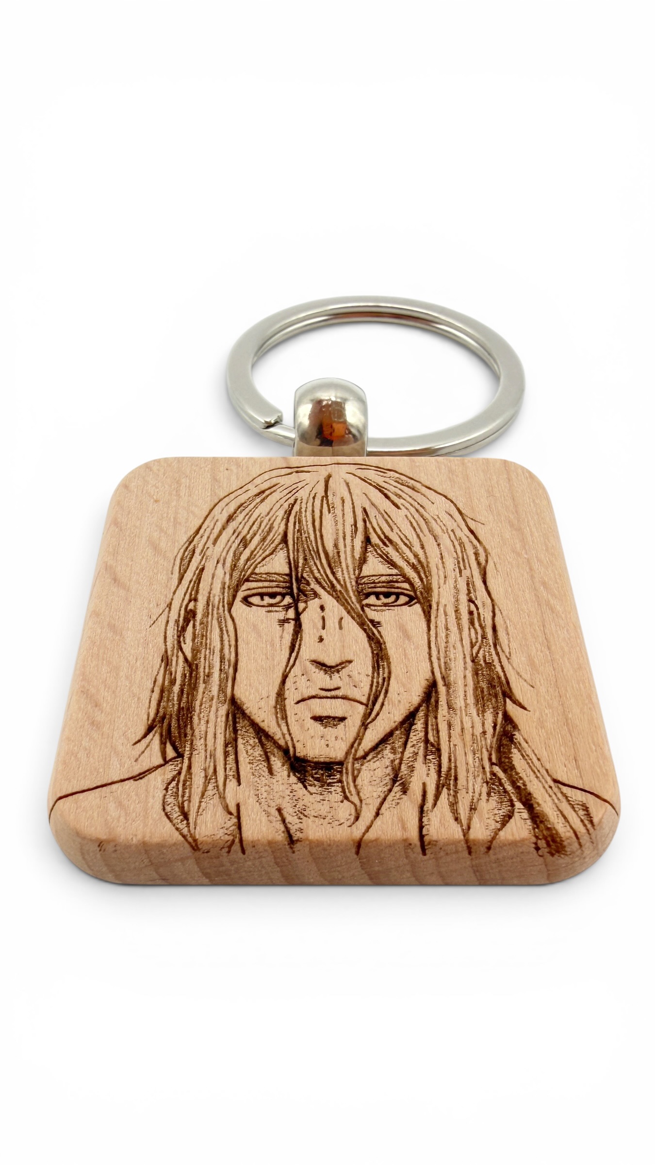 Thorfinn Vinland Saga - Portachiavi in legno inciso 