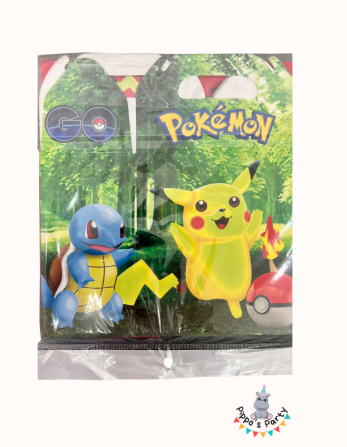 CAJA DE PAPEL PARA FIESTA POKEMON X10