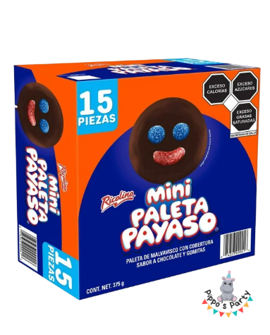 CAJA MINI PALETA PAYASO 375g