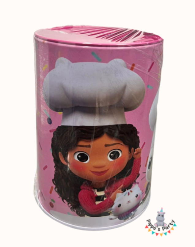 ALCANCIA METÁLICA PEQUEÑA DIBUJOS ANIMADOS