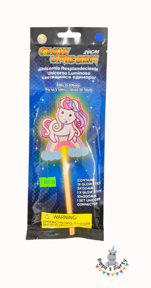 UNICORNIO RESPLANDECIENTE 20CM