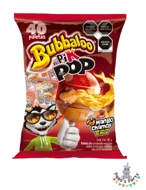 BOLSA BUBBALOO PIK POP 40 PALETAS