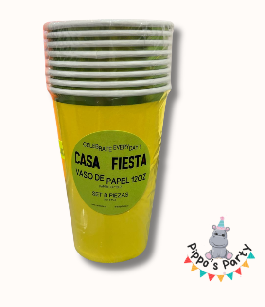 VASO DE PAPEL X8