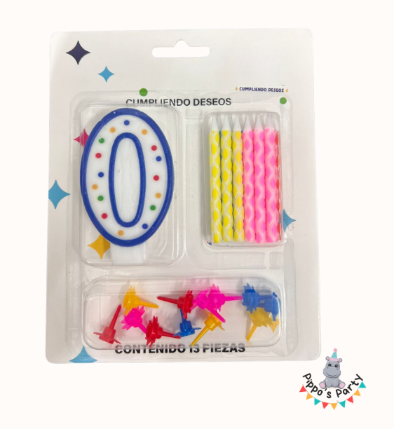 VELA DE CUMPLEAÑOS NÚMERO 0