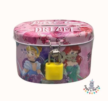 ALCANCIA METÁLICA PRINCESAS DISNEY