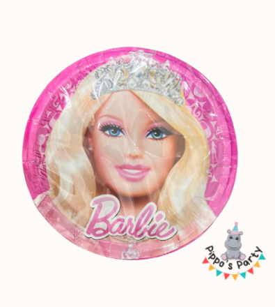 PLATOS DE CARTÓN BARBIE X10