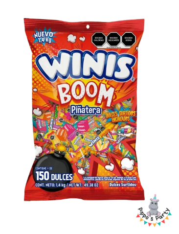 WINIS BOOM PIÑATERA 150 DULCES