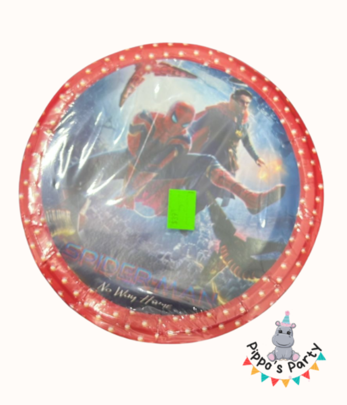 PLATOS DE CARTÓN SPIDERMAN X10
