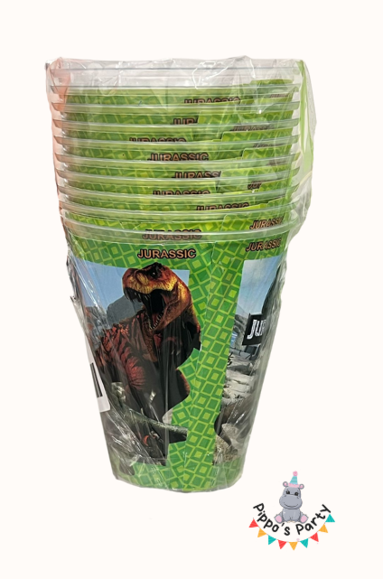 VASOS JURASSIC WORLD X10