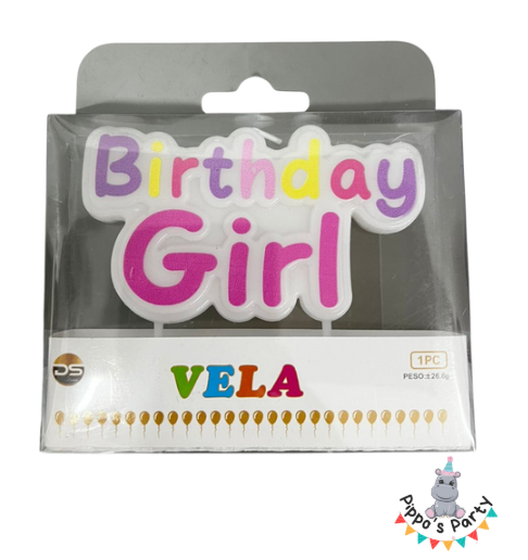 VELA DE CUMPLEAÑOS BIRTHDAY GIRL