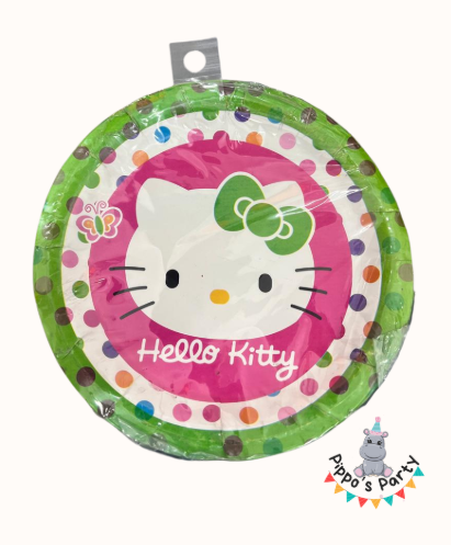 PLATOS DE CARTÓN HELLO KITTY X10