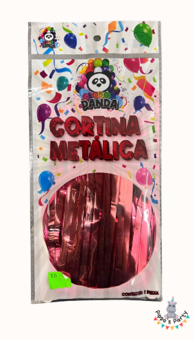 CORTINA METÁLICA ROSA