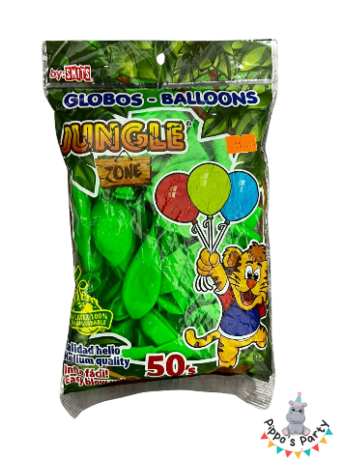 BOLSA DE GLOBOS CALIDAD HELIO 50 PIEZAS