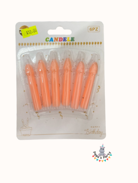 VELAS DECORATIVAS TEMÁTICA DESPEDIDA DE SOLTERA X6