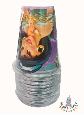 VASOS DE PLÁSTICO PRINCESA JASMÍN X10