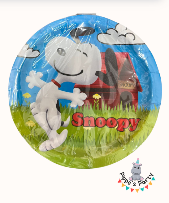 PLATOS DE CARTÓN SNOOPY X10