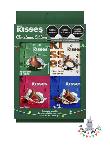 PAQUETE SURTIDO DE CHOCOLATES HERSHEY´S KISSES CHRISTMAS EDITION