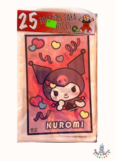 BOLSAS PARA DULCES KUROMI X25