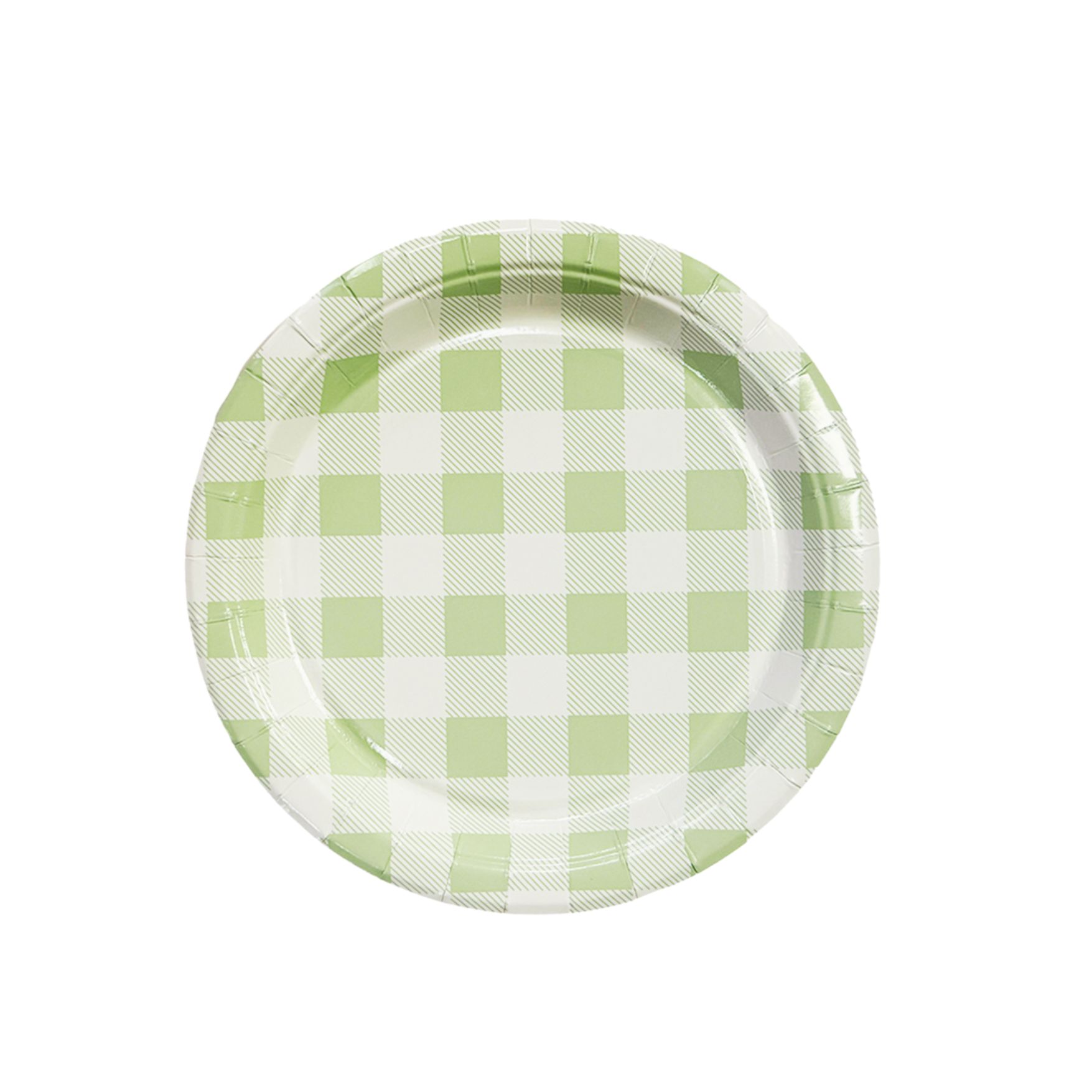 PLATO GINGHAM VERDE X20