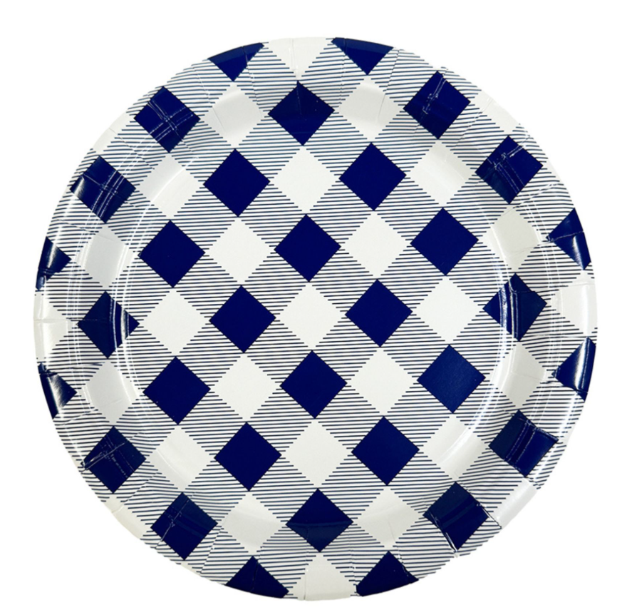 PLATO GINHGHAM AZUL X20