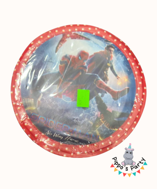 PLATOS DE CARTÓN SPIDERMAN X10