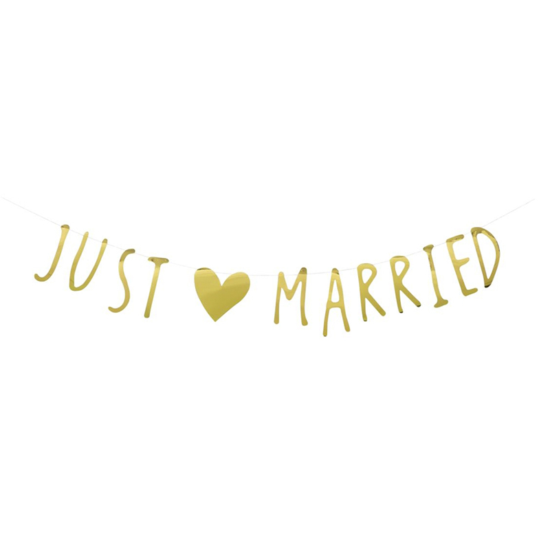 BUNTING DE PAPEL JUST MARRIED