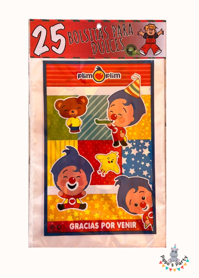 BOLSAS PARA DULCES PLIM PLIM X25