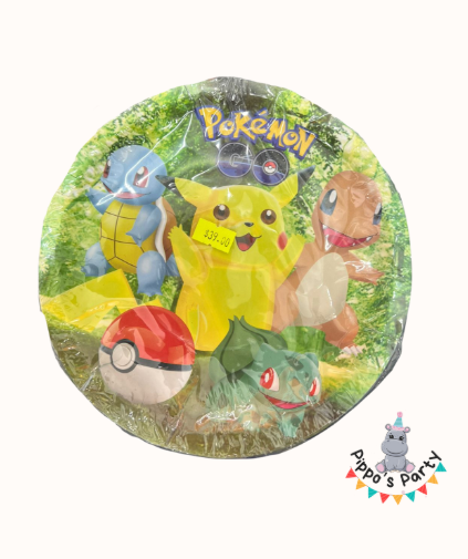 PLATOS DE CARTÓN POKEMON X10