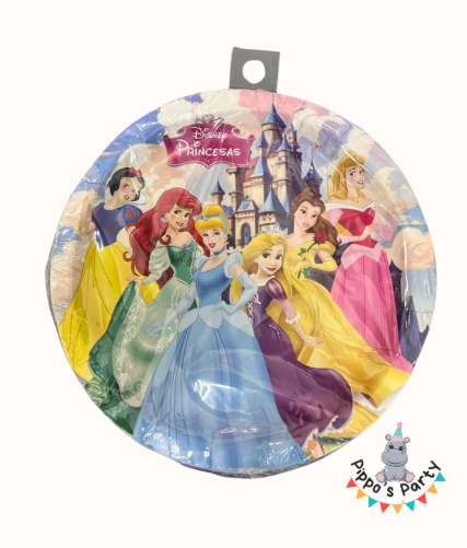 PLATOS DE CARTÓN PRINCESAS DISNEY X10