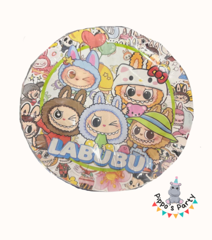 PLATOS DE CARTÓN LABUBU X10