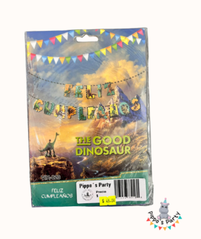LETRERO FELIZ CUMPLEAÑOS THE GOOD DINOSAUR