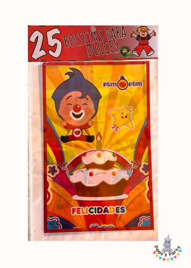 BOLSAS PARA DULCES PLIM PLIM X25