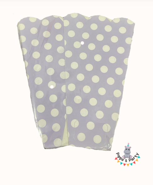 CAJA PARA PALOMITAS COLOR MORADO X10
