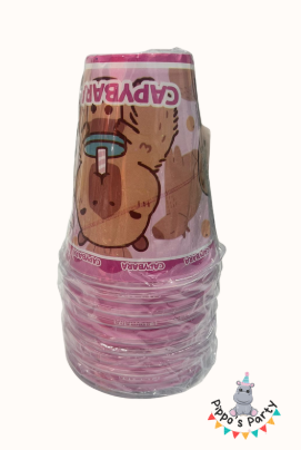 VASOS DE PLÁSTICO CAPIBARA X10