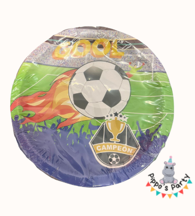 PLATOS DE CARTÓN FUTBOL X10