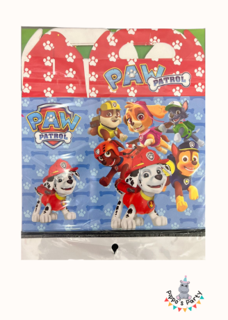 CAJA DE PAPEL PARA FIESTA PAW PATROL X10